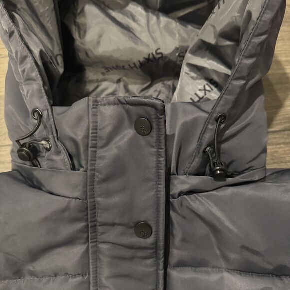 Sixth June Paris Puffer Coat Men 3XL Gray Hooded Parka Insulated Nylon NWT - Picture 5 of 15